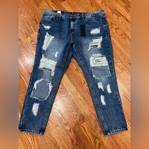 CHIC DENIM ASHA BOYFRIEND CROP SIZE 18